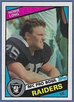 Sharp 1984 Topps 111 Howie Long RC Oakland Raiders