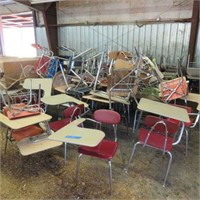 LOT OF VARIOUS STUDENT DESK