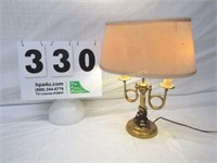 Vintage Table Lamp, (2) Light Bulbs - Missing
