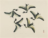 IYOLA KINGWATSIAK, INUIT, Circle of Birds, 1966 #6