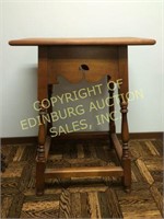 CARVED FRONT APRON SIDE TABLE