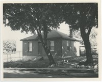 8x10 Photo of house with inscription about first