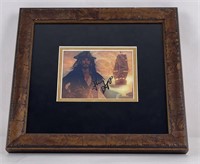 Johnny Depp Signed Pirates of the Caribbean Print