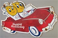 Esso "Happy Motoring" Porcelain Sign
