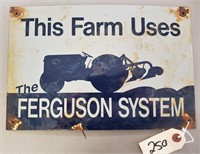 "The Ferguson System" Porcelain Sign