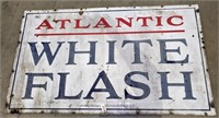 "Atlantic White Flash" Porcelain SIgn