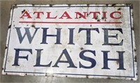 "Atlantic White Flash" Porcelain SIgn