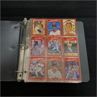 Binder Filled with 80s, 90s Baseball Cards