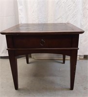 TILE TOP END TABLE WITH DRAWER