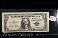 (2) One Dollar Silver Certificates-