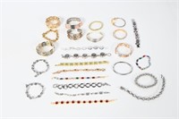 25 Asstd Costume Jewelry Bracelets