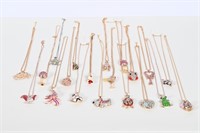 20 Asstd Costume Jewelry Necklaces & Charms