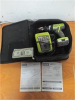 Ryobi 12V Electric Drill w/ Charger & Case -