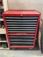 12 DRAWER TOOL BOX W/ CONTENTS