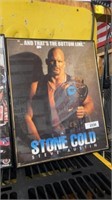 Stone Cold Steve Austin framed poster