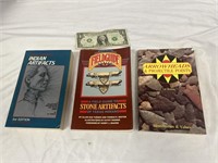 3 Books on Indian Arrowheads & Artifacts