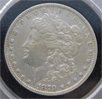 1879 Morgan Silver Dollar.