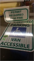 GROUP OF HANDICAP SIGNS