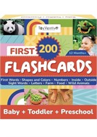 TOYVENTIVE First 200 Thick Toddler Flash Cards, 1