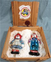 KURT ADLER POLONAISE RAGGEDY ANN & ANDY