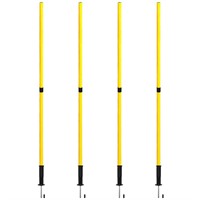 TNZMART Black Spring Agility Training Pole Set So