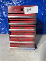 Metal box with contents