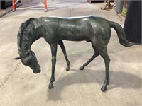 Metal Hollow Cast Horse Sculpture see photos for