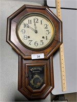 Vintage octagon clock, Strong Insurance