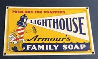 Armour's Lighthouse Porcelain Sign