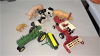 Farm toys and animals