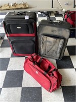 3 Piece Luggage; Vintage, Air Express, American
