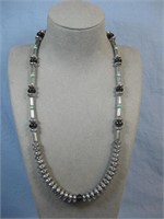 Southwestern Obsidian Coated Bead Necklace