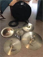 Symbal Bag and Cymbals, Top,Bottom Hi Hat Included