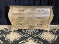 Gorgeous crackled weather chest of drawers
