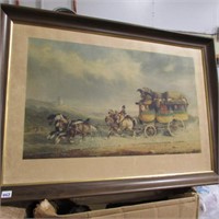 VINTAGE STAGECOACH PRINT