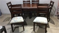 Wood Dining Table W/ Chairs T