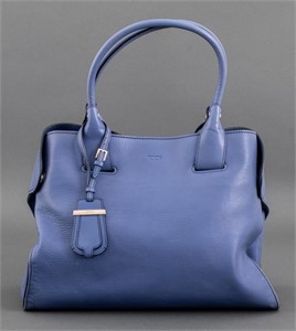 Tod's Blue Leather Handbag