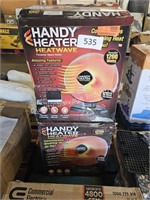 2- handy heater heat waves