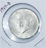 1964-D Silver Kennedy Half Dollar