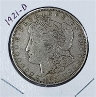 1921-D Morgan Silver Dollar