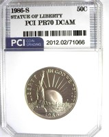 1986-S 50c Statue of Liberty PCI PR70 DCAM