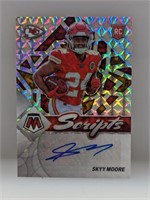 2022 NFL Mosaic Skyy Moore Rookie Scripts