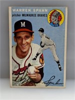 1954 Topps #20 Warren Spahn HOF Milwaukee Braves