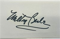 Milton Berle autograph note