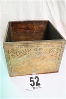 Vintage Wooden 'Syrup of Figs' Box(R1)