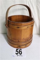 Vintage Wooden Firkin Bucket(R1)