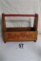 Vintage 'Lady Fair' Wooden Tool Box(R1)