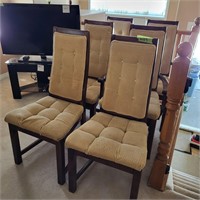 M103 Six Dining room chairs w Corduroy fabric