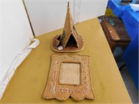 BIRCH BARK NIC NAC - TEPEE, PICTURE FRAME