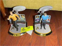 2 STAR TREK SCULPTURES BY HAWTHORNE VILLAGE, CAPTA